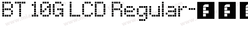 BT 10G LCD Regular字体转换